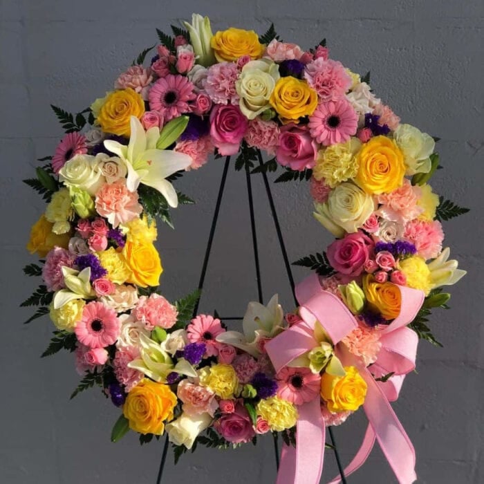 Garden of Memories Funeral Wreath